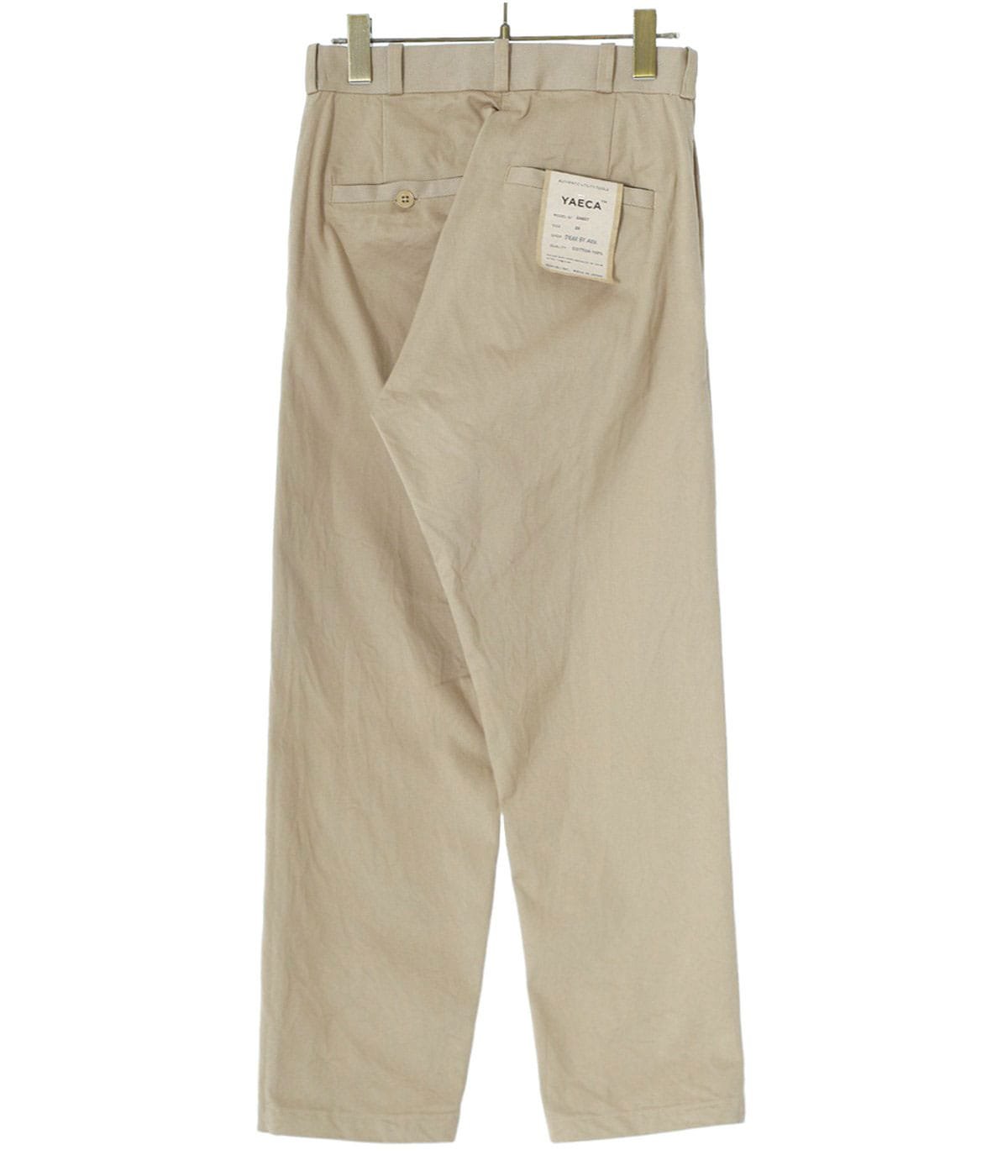 レディース】チノクロスパンツ ワイドテーパード-64607- | YAECA