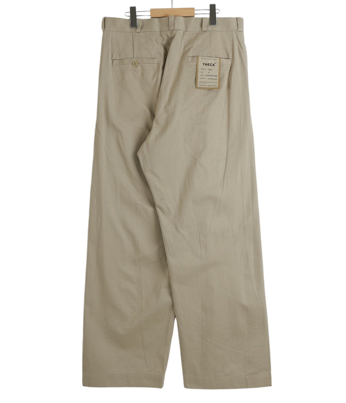 チノクロスパンツ ワイド - 14652 - | YAECA(ヤエカ) / パンツ