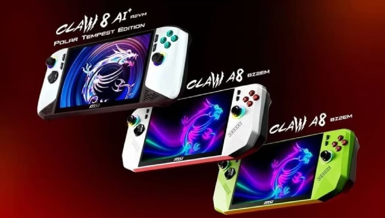 MSIから初のAMD搭載モデル『Claw A8』が登場！Ryzen Z2 Extremeにより