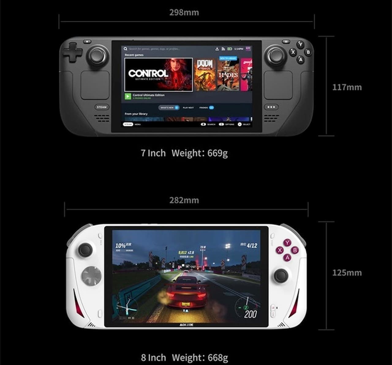 Windows 11を搭載した8インチサイズのポータブルゲーム機「AOKZOE A1