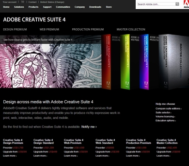 Adobe、「Creative Suite 4」を販売開始 - ITmedia NEWS