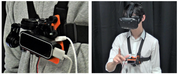 VRのハンドトラッキング範囲を拡張する「Pursuit Sensing」 東北大学