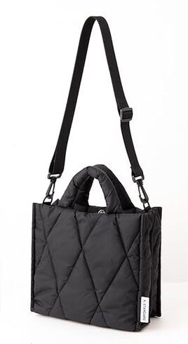 付録】ベーシックで大人なブラック「キルティングショルダーバッグ」で