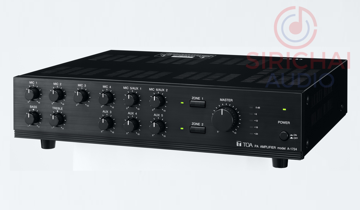 แอมป์ขยายเสียงประกาศ TOA รุ่น A1724 ( 240 วัตต์ )
