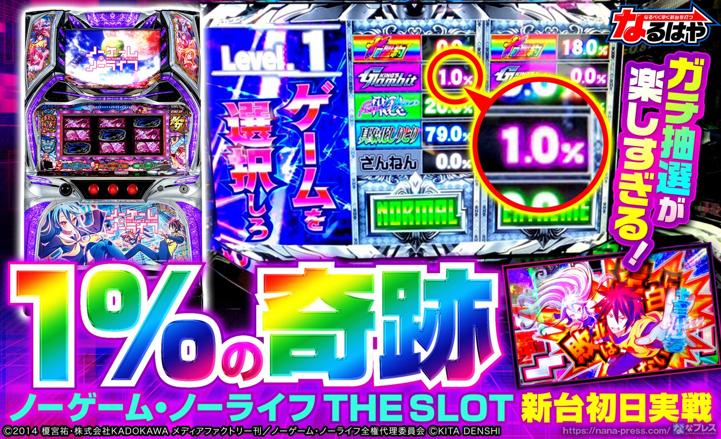 ノーゲーム・ノーライフ THE SLOT】波乱か安定か…！？ガチ抽選の