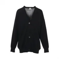 エルメス 23AW カシミヤ×シルク カーディガン 36 レディース ブラック