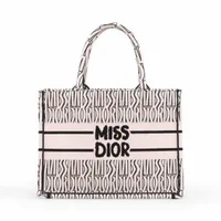 クリスチャンディオール ブックトート キャンバス トートバッグ ピンク