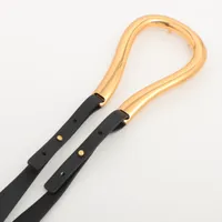 ボッテガヴェネタ ホースビット ベルト レザー ブラック 2連ベルト