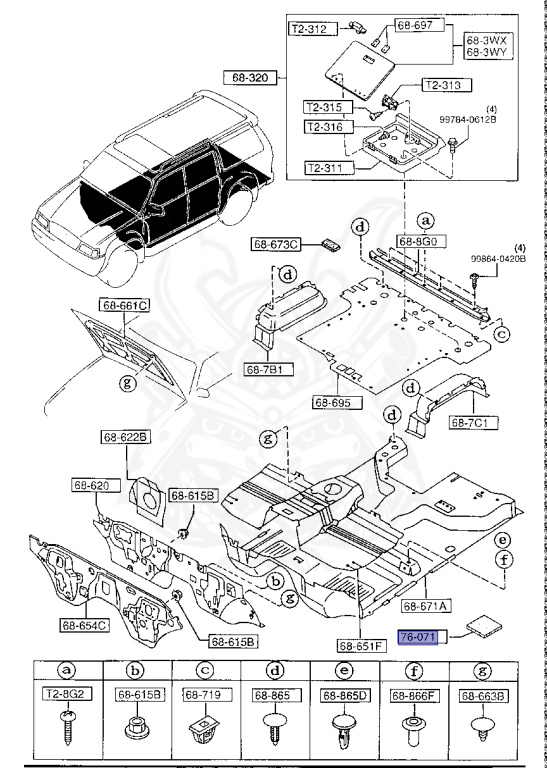 0208-76-071 - Mazda - Floor Silencer - Nengun Performance