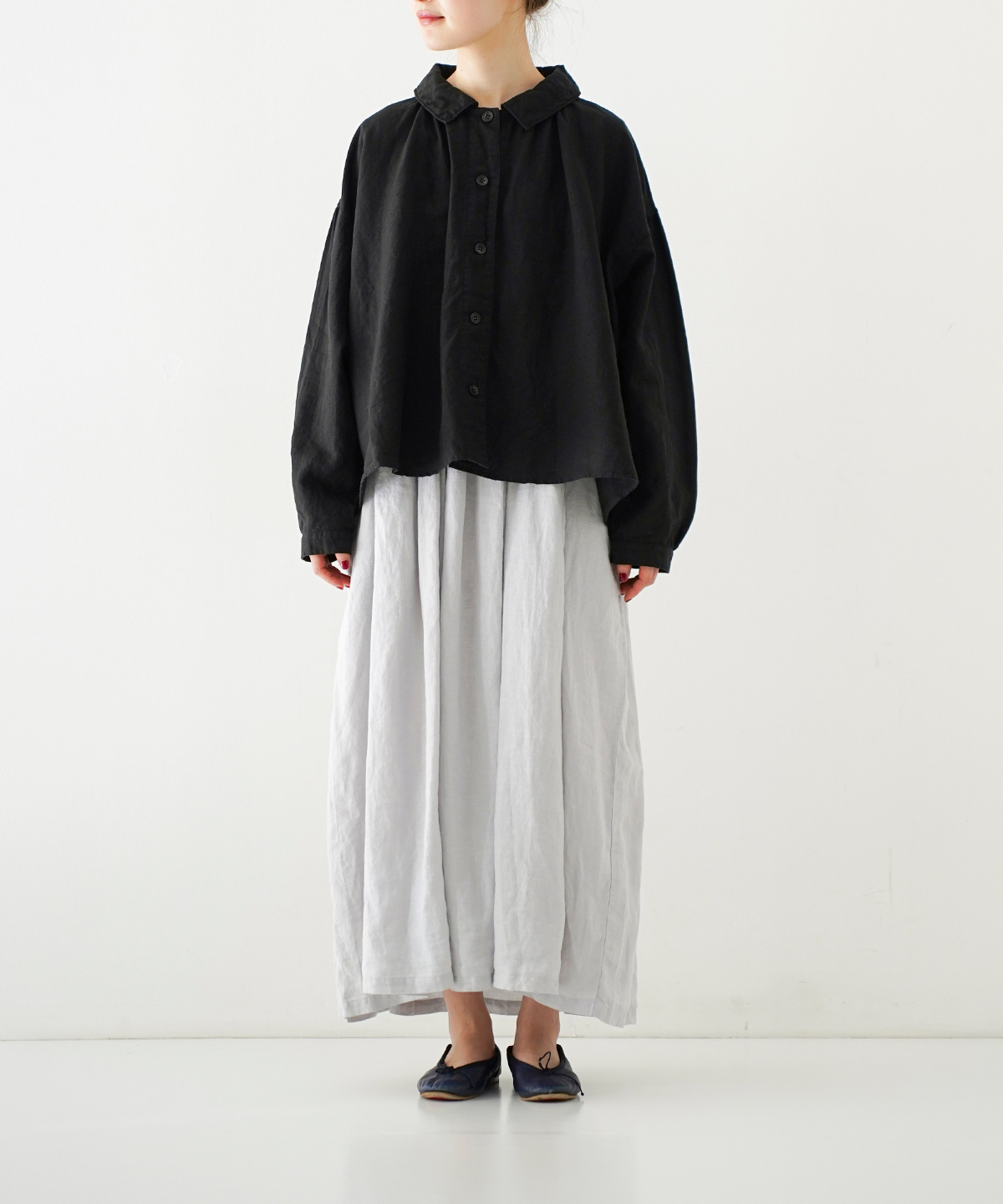 リネンショートブラウス｜nest Robe / CONFECT ONLINE SHOP