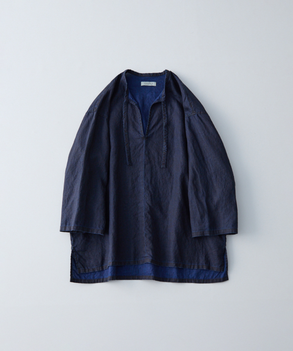墨インディゴリネン スモックプルオーバー｜nest Robe / CONFECT