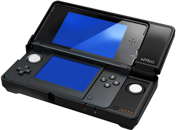 Nykoから拡張スライドパッド + 追加バッテリー3DSケースPower Grip Pro