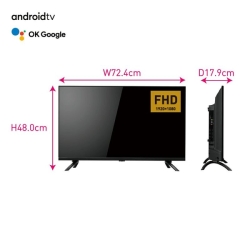 ドウシシャ ORION 32V型 FHD AndroidTV搭載 チューナレス スマート