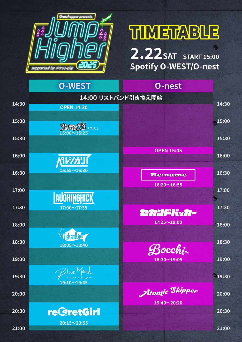 Grasshopper presents. Jump Higher 2025 supported by チケットぴあ