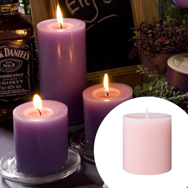 キャンドルサービス ゲストテーブル用 ラウンドキャンドル【ブラック