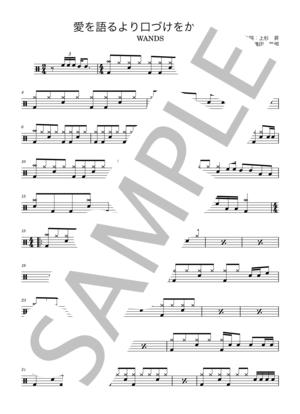 楽譜】THEE MICHELLE GUN ELEPHANT - remember Amsterdam ドラムパート