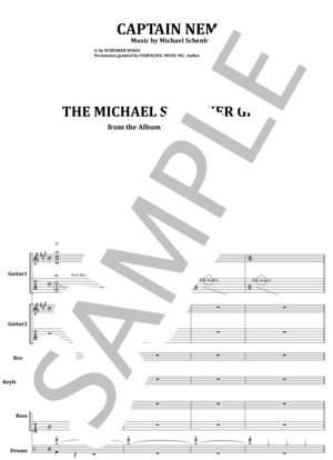 楽譜】マイケル・シェンカー / CAPTAIN NEMO バンド・スコア from68
