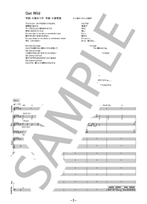 楽譜】Get Wild / TM NETWORK バンドスコア / TMN (バンドスコア