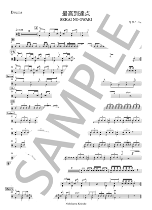 楽譜】Squall / 04 limited sazabys (ドラム / 中〜上級) - Piascore