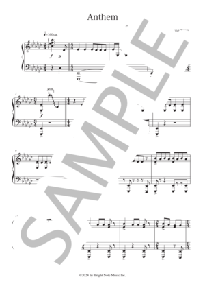 楽譜】Anthem アンセム / timelesz (ピアノソロ / 中級) - Piascore