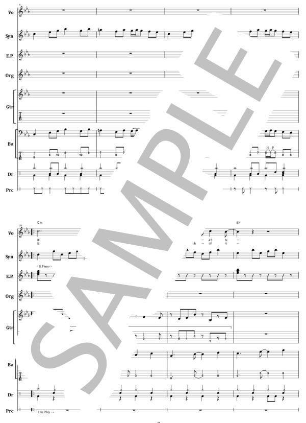 楽譜】真夏の夜の夢 / 松任谷由実 バンドスコア from68 / 松任谷 由実