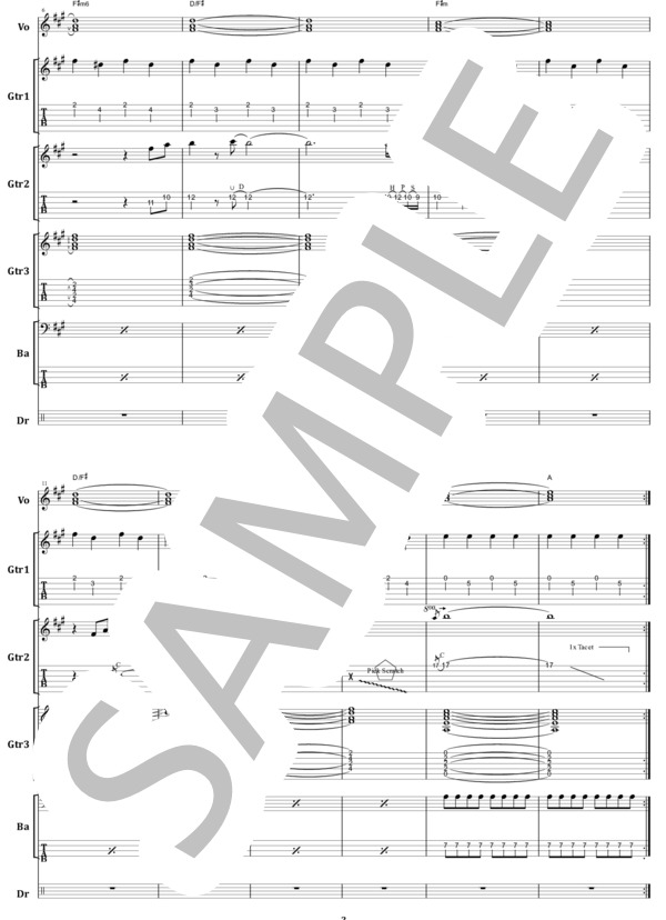 楽譜】HUNTING TIME / アンセム バンドスコア from68 / ANTHEM (バンド