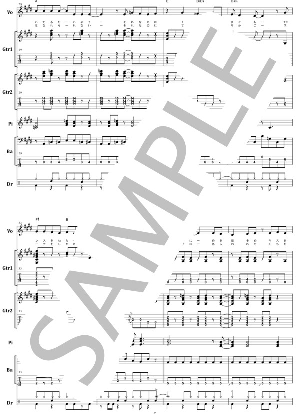 楽譜】プリンセス・プリンセス / GET CRAZY ! バンド・スコア from68