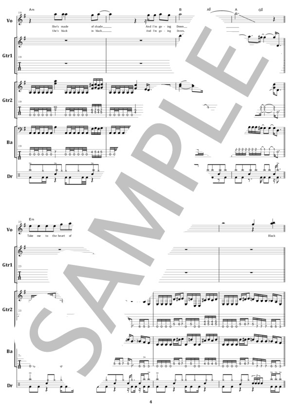 楽譜】ラウドネス / BLACK WIDOW バンド・スコア 楽譜 / LOUDNESS