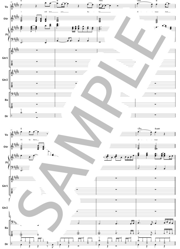 楽譜】BON JOVI / ALWAYS バンド・スコア from68 / BON JOVI (バンド