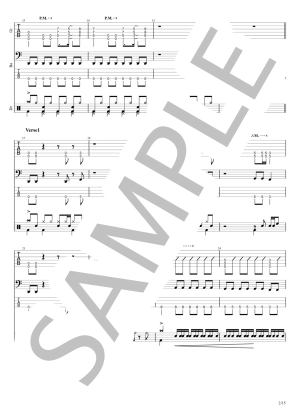 楽譜】 10-FEET – 第ゼロ感 / 10-FEET (バンドスコア / 入門〜初級