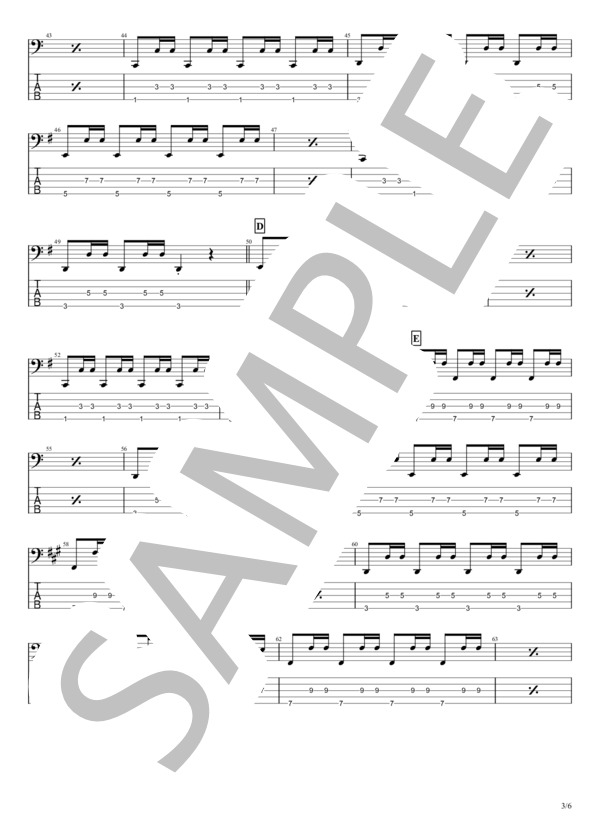 楽譜】BAD COMMUNICATION / B'z (エレキベース / 中〜上級) - Piascore