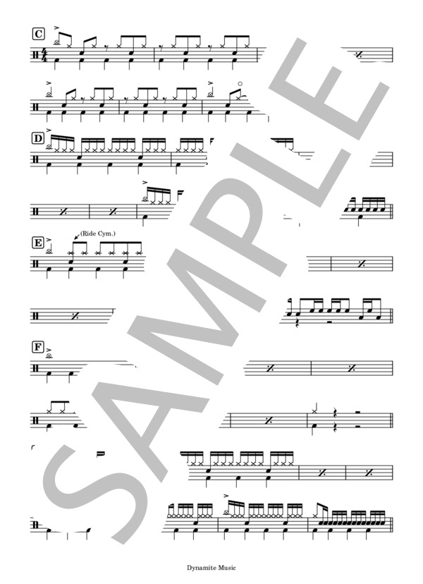 楽譜】HOT DOG / THE BAWDIES (ドラム / 初〜中級) - Piascore 楽譜ストア