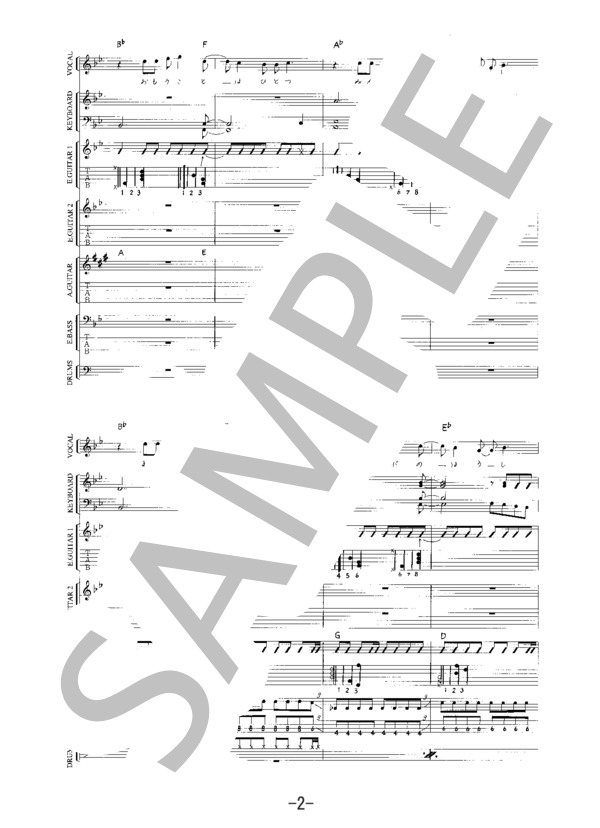 楽譜】ダンデライオン / BLANKEY JET CITY バンドスコア / BLANKEY JET