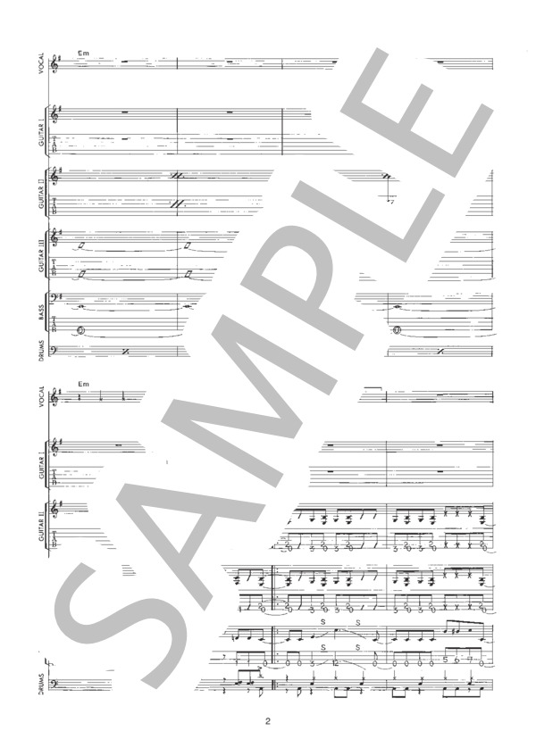 楽譜】G. / LUNA SEA (バンドスコア / 中級) - Piascore 楽譜ストア