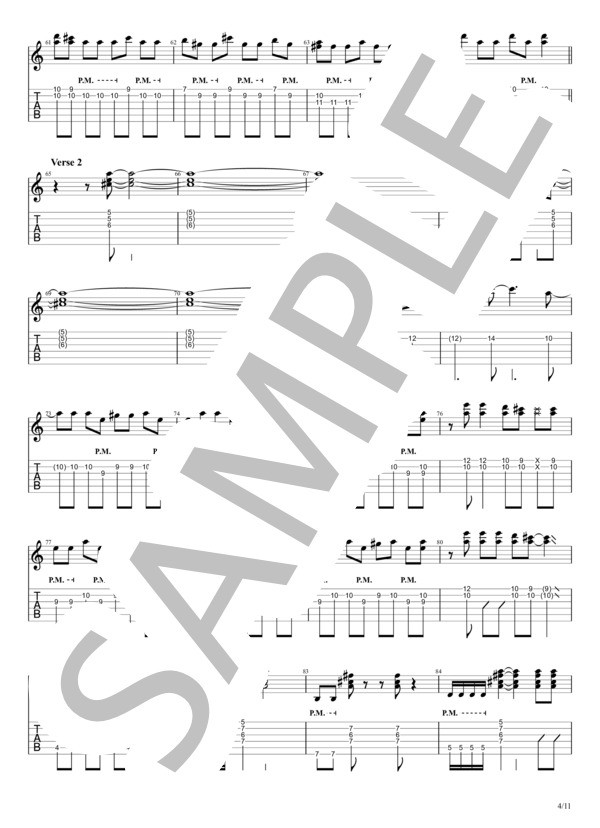 楽譜】 L'Arc~en~Ciel「DIVE TO BLUE」Full Ver. リードギター / L'Arc