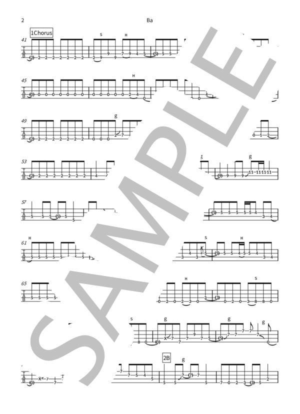 楽譜】 Cycle Of Sorrow / ダイヤモンドダスト (エレキベース / 中級