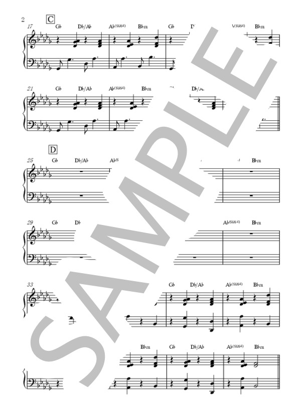 楽譜】グライダースライダー / sumika (アンサンブルパート / 初〜中級