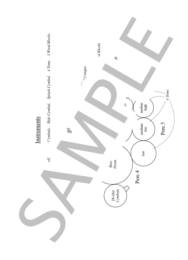 楽譜】 Structural Colors for Percussion Quartet - ストラクチュラル