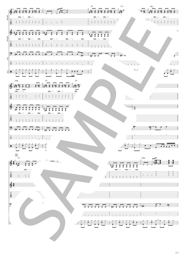 楽譜】RISKY / CRAZE (バンドスコア / 初〜中級) - Piascore 楽譜ストア