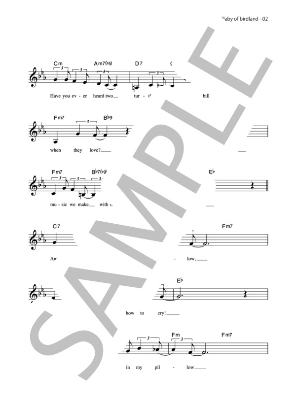 楽譜】Lullaby of Birdland ララバイ オブ バードランド / ジョージ