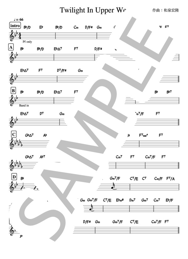 楽譜】 バンド用コード譜 / T-SQUARE (その他 / 上級) - Piascore 楽譜