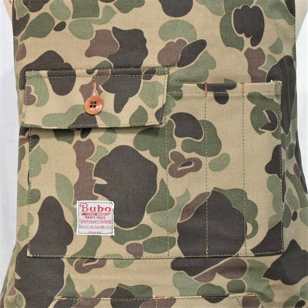 フリーホイーラーズ アウトドア エプロン ダックハンター カモ