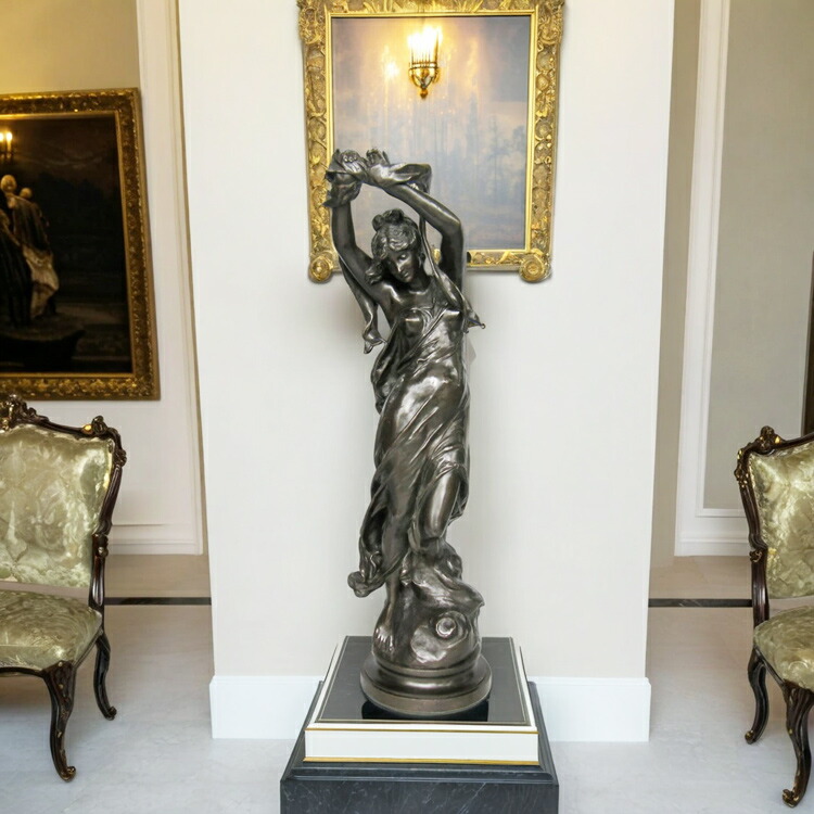 楽天市場】ブロンズ 女性像 H82cm 銅像 存在感のある ヴィーナス