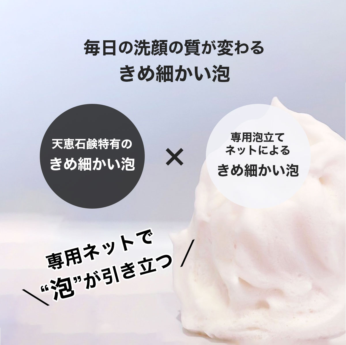 楽天市場】BESTセット【天恵石鹸 + 専用泡立てネットセット】プラス