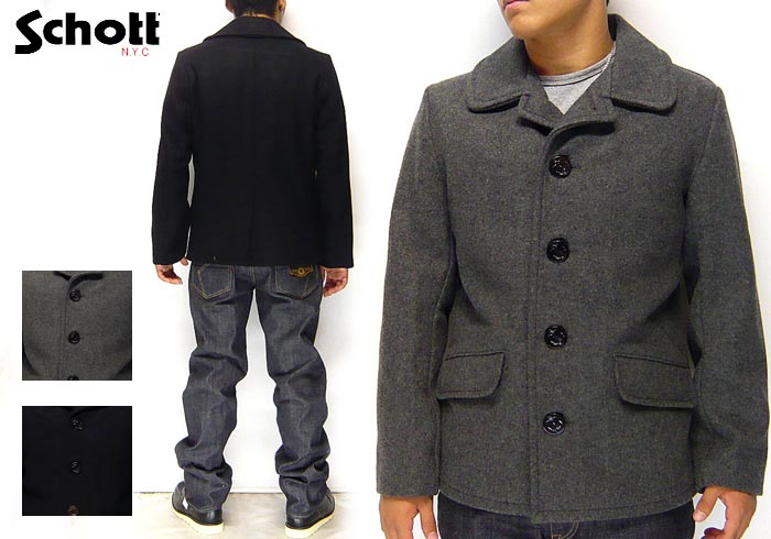 Schott[ショット] 756US SINGLE PEA COAT/シングル ピーコート/7178