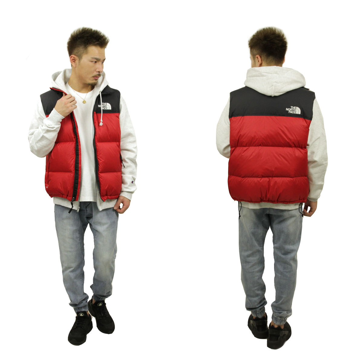 ノースフェイス THE NORTH FACE 正規品 メンズ ダウンベスト レトロ