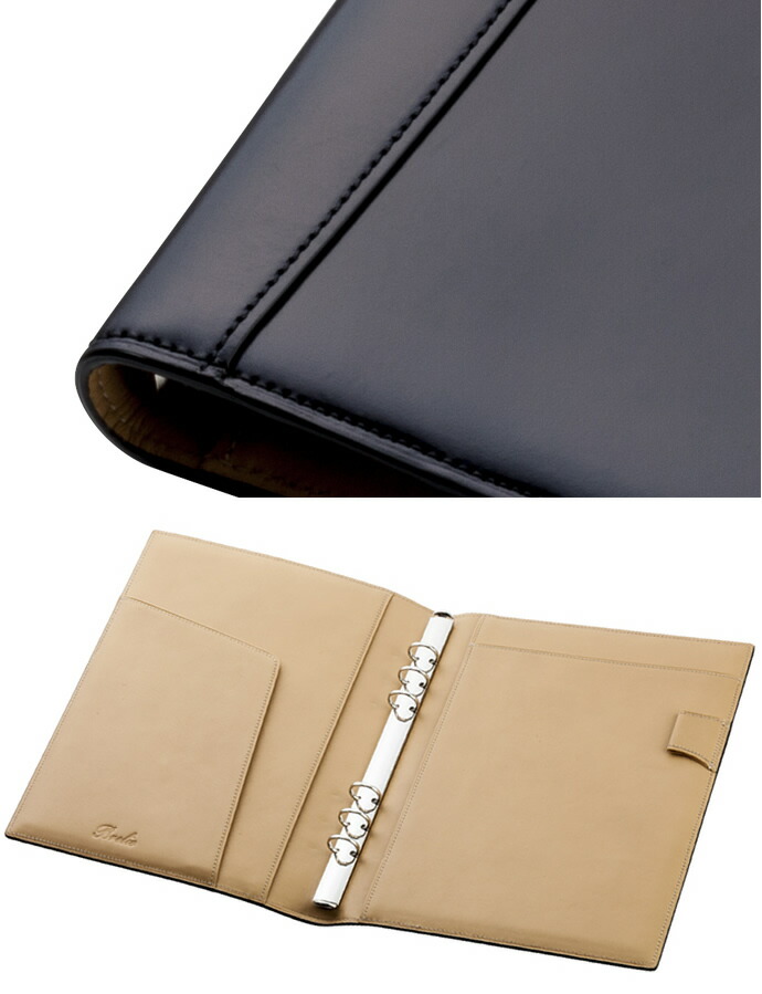Brelio/ブレイリオ システム手帳 A5サイズ 本革 コードバン リング径