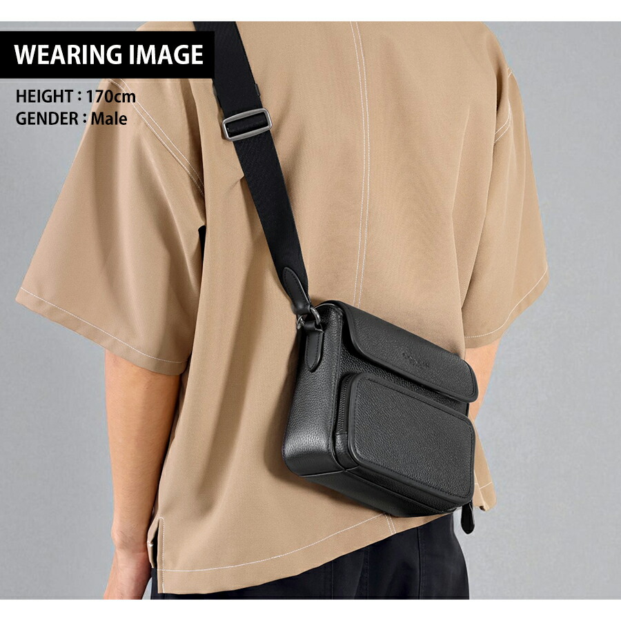 コーチ ショルダーバッグ メンズ ブランド COACH レザー CY800 QB BK