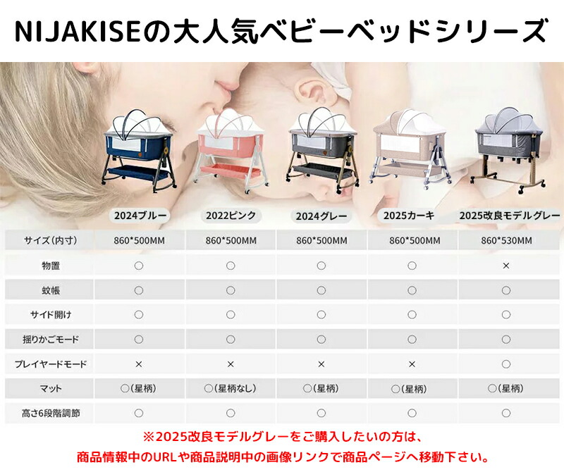 楽天市場】HZDMJ ベビーベッド 赤ちゃん 折りたたみ 添い寝ベッド