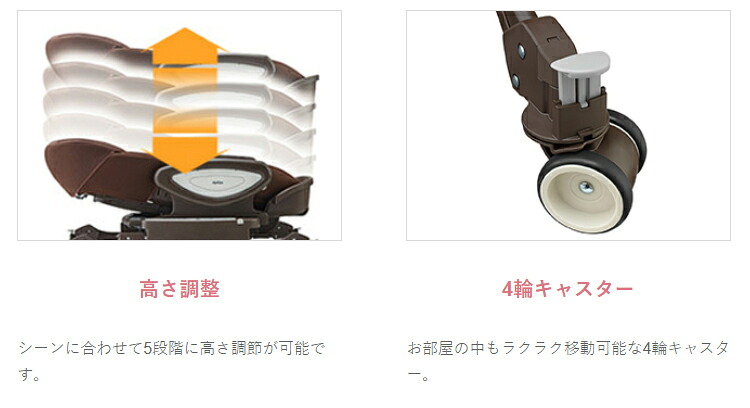 楽天市場】ユラリズム オートAB ムーンロック BR(1台)【アップリカ